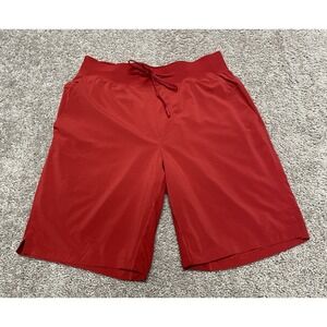 Lululemon Shorts Mens Medium Red THE 9" Inseam Linerless Gym LM7AA0S